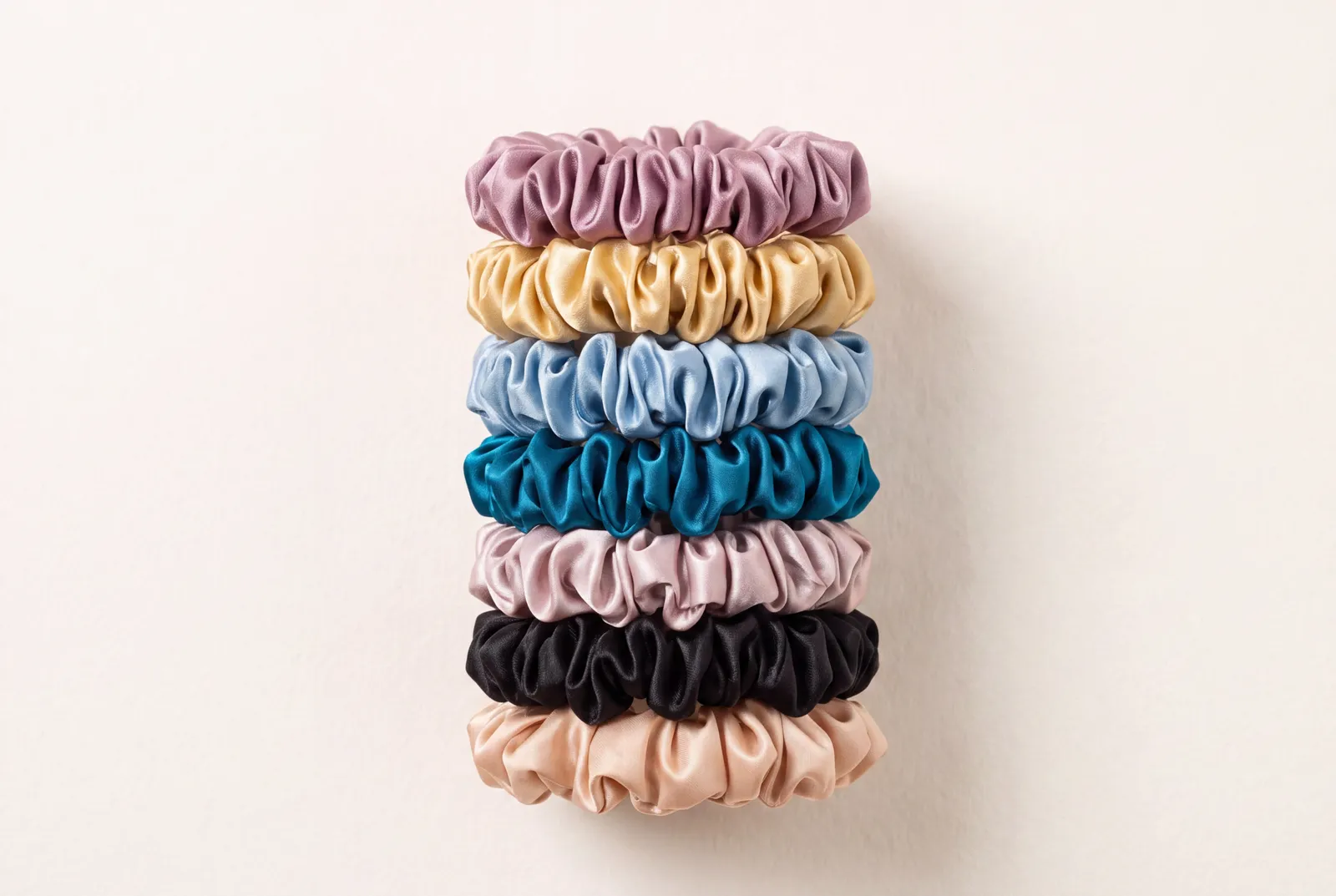 scrunchie-detail-1-scaled Mulberry silk scrunchie - slim 2 cm | 22 momme