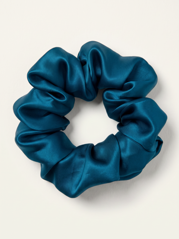 Mulberry silk scrunchie - full 5 cm