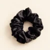 Black 22 momme 4 cm mulberry silk scrunchie