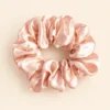 Champagne 22 momme 4 cm mulberry silk scrunchie