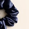 Navy 22 momme 4 cm mulberry silk scrunchie