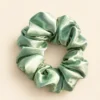 Olive 22 momme 4 cm mulberry silk scrunchie