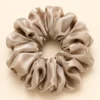 Lilac 22 momme ruched 5 cm mulberry silk scrunchie Lilac 22 momme ruched 5 cm mulberry silk scrunchie