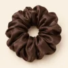 Pink 22 momme ruched 5 cm mulberry silk scrunchie Pink 22 momme ruched 5 cm mulberry silk scrunchie
